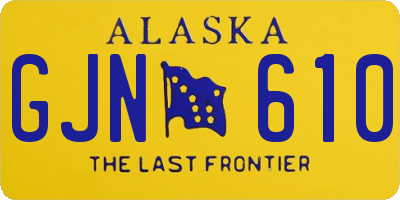 AK license plate GJN610