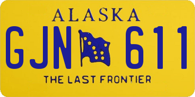 AK license plate GJN611