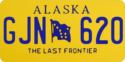 AK license plate GJN620