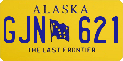 AK license plate GJN621