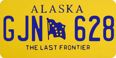 AK license plate GJN628