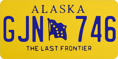 AK license plate GJN746