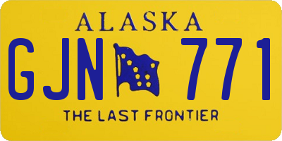 AK license plate GJN771