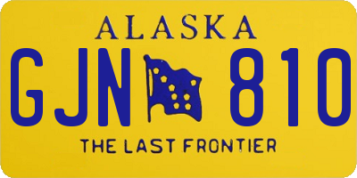 AK license plate GJN810
