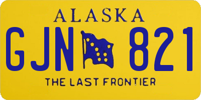 AK license plate GJN821