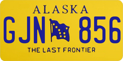 AK license plate GJN856