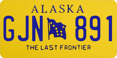 AK license plate GJN891