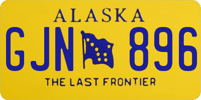 AK license plate GJN896