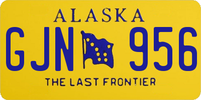 AK license plate GJN956