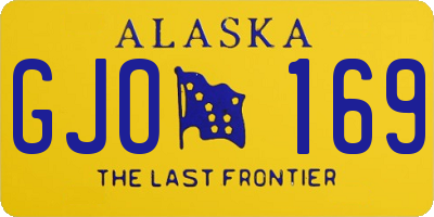 AK license plate GJO169