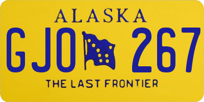 AK license plate GJO267