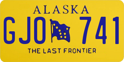 AK license plate GJO741