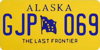 AK license plate GJP069