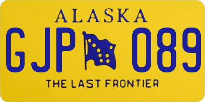 AK license plate GJP089