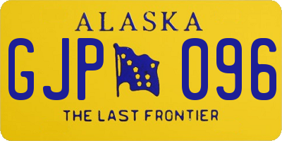 AK license plate GJP096