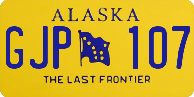 AK license plate GJP107
