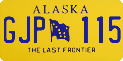 AK license plate GJP115