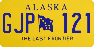AK license plate GJP121