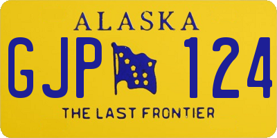 AK license plate GJP124