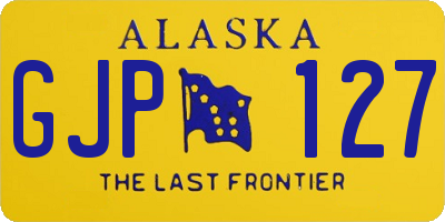 AK license plate GJP127