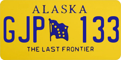 AK license plate GJP133