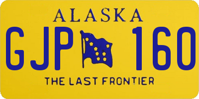 AK license plate GJP160