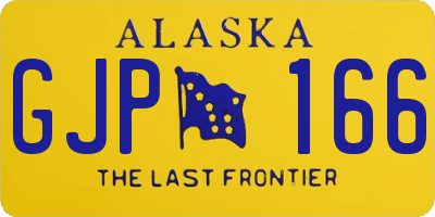 AK license plate GJP166