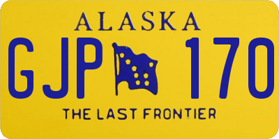 AK license plate GJP170