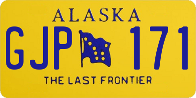 AK license plate GJP171