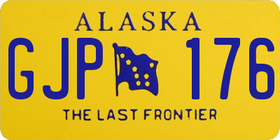 AK license plate GJP176