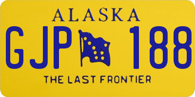 AK license plate GJP188