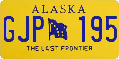 AK license plate GJP195