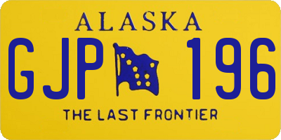 AK license plate GJP196