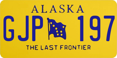 AK license plate GJP197