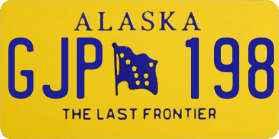 AK license plate GJP198