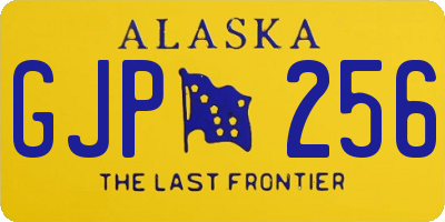 AK license plate GJP256