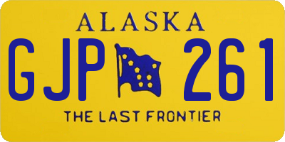 AK license plate GJP261