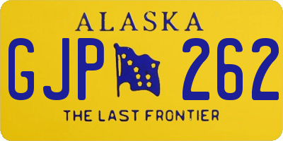 AK license plate GJP262