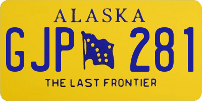 AK license plate GJP281