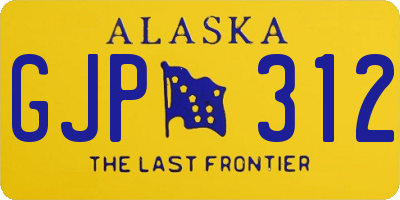 AK license plate GJP312
