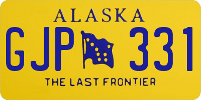 AK license plate GJP331