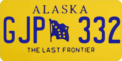 AK license plate GJP332