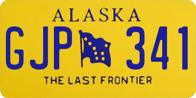 AK license plate GJP341