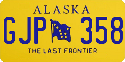 AK license plate GJP358