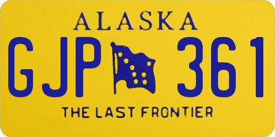 AK license plate GJP361