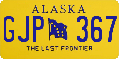 AK license plate GJP367