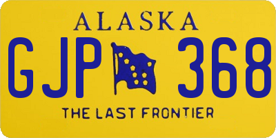 AK license plate GJP368