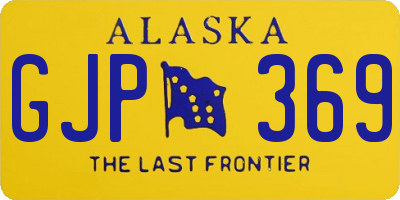 AK license plate GJP369