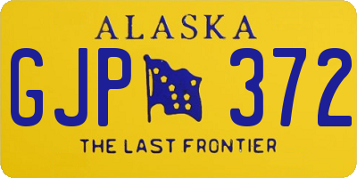 AK license plate GJP372