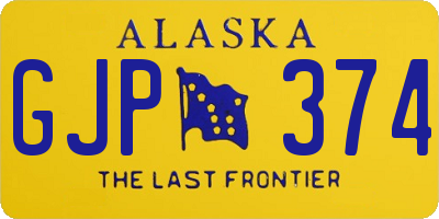 AK license plate GJP374